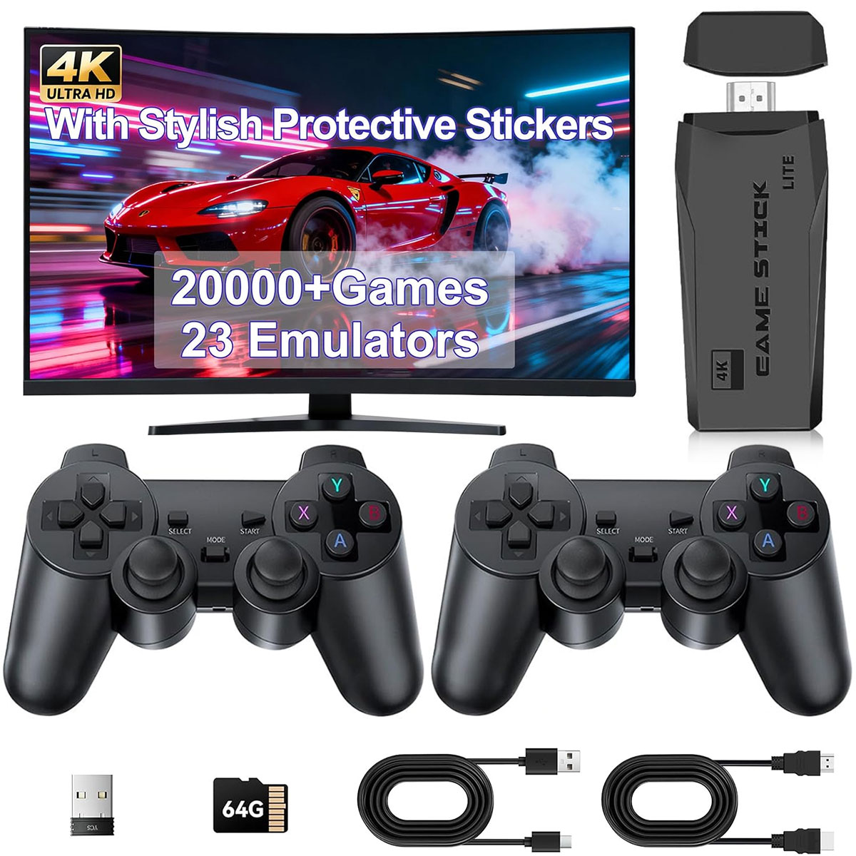 Retro Gaming Hdmi Stick - Console di Gioco M8 con 20000+