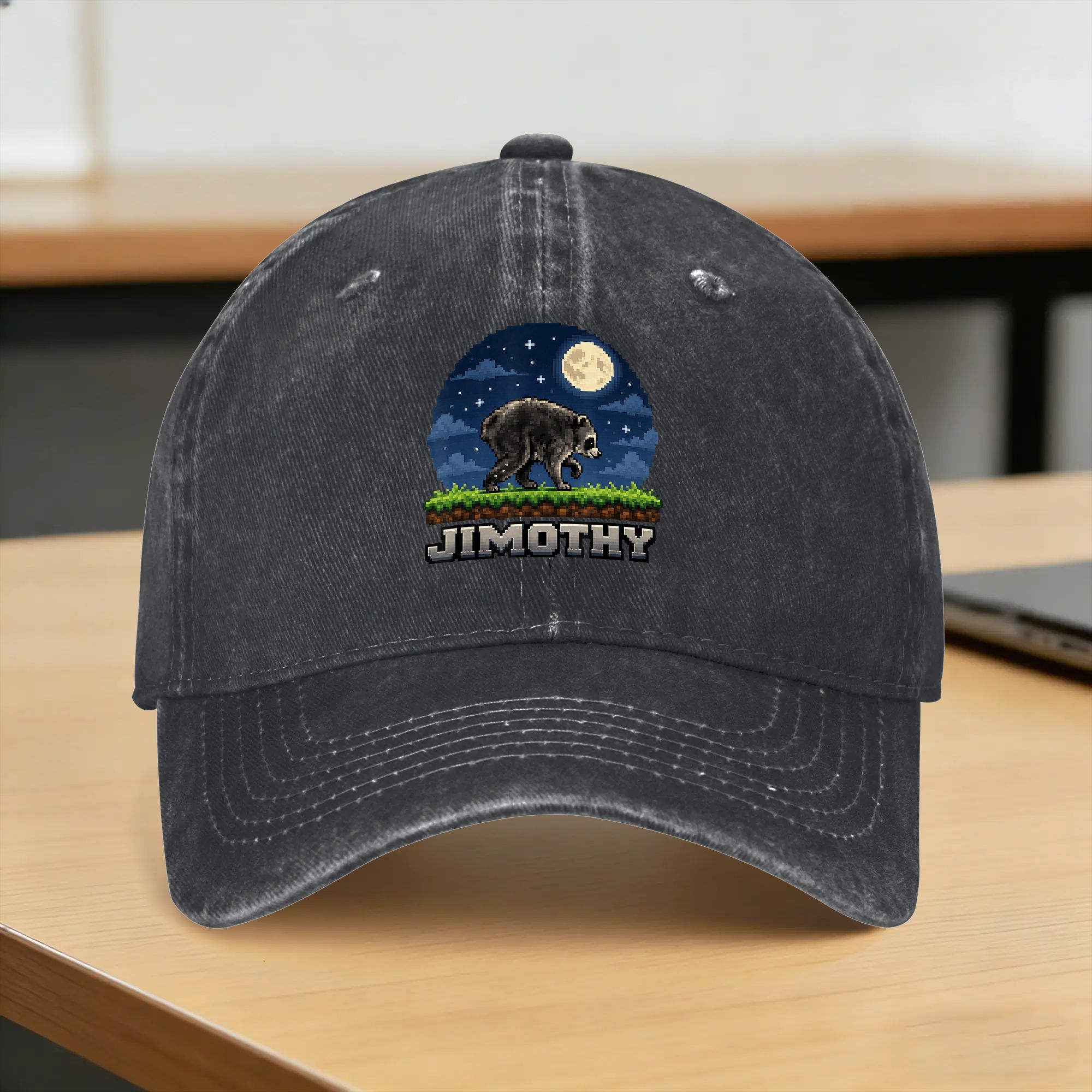 Retro Gaming Meme - Cappellino da Baseball Casual Jimothy Raccoon