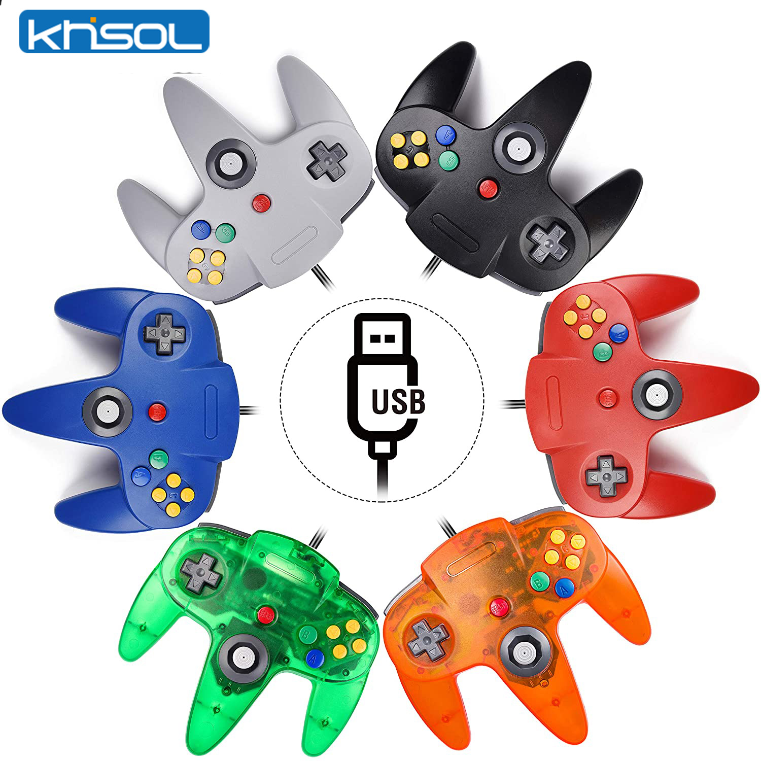 Nes Controller Usb - Controller N64 Classico USB cablato remoto