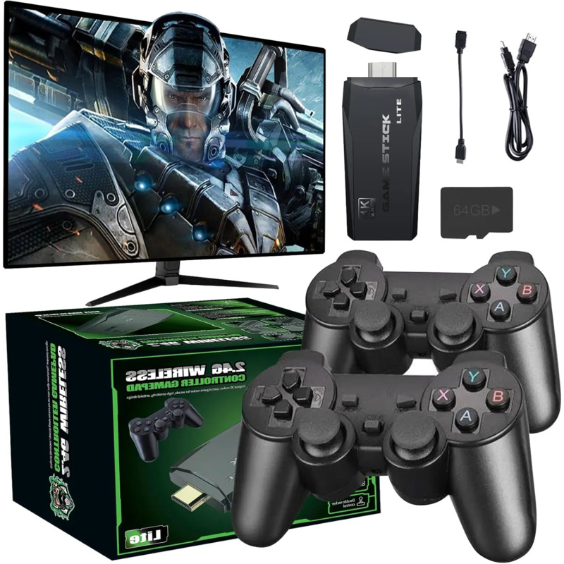 Retro Gaming Hdmi Stick - Console di Gioco Retrò Wireless 4K,