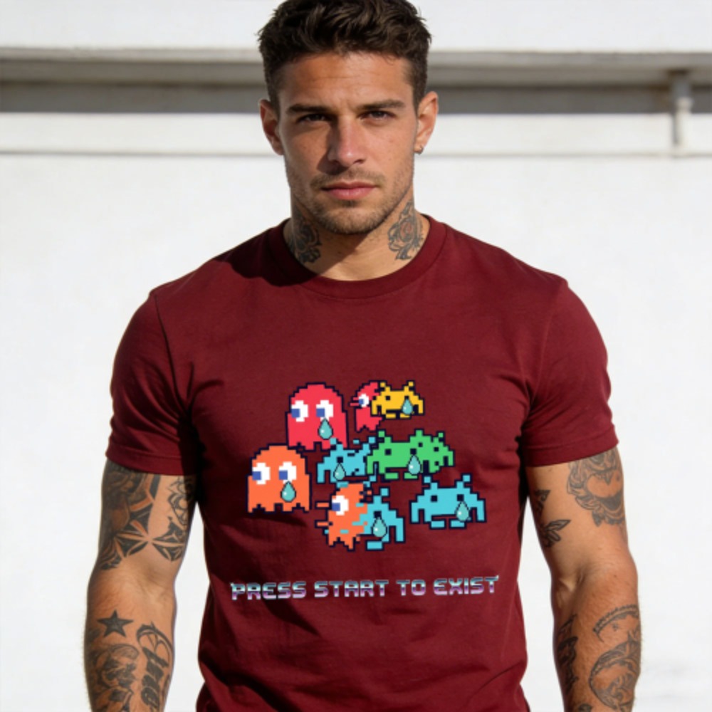 T-shirt Grafica in Cotone Casu - Retro Gaming Meme recensione e prezzo