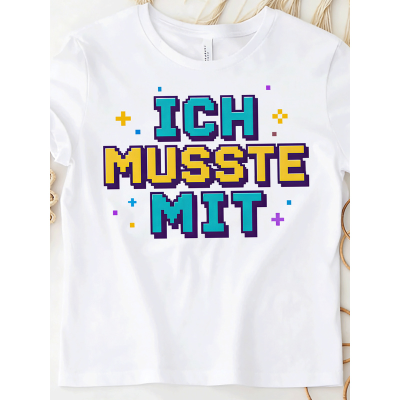 Ich Musste Mit German Meme T-S - Retro Gaming Meme recensione e prezzo