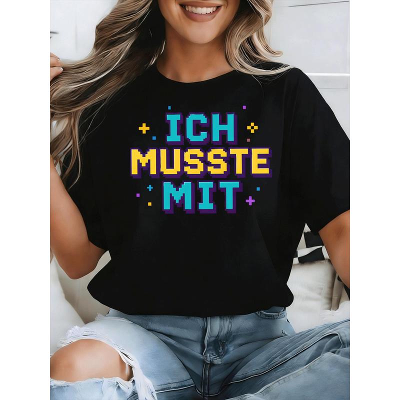 Ich Musste Mit German Meme T-S - Retro Gaming Meme recensione e prezzo
