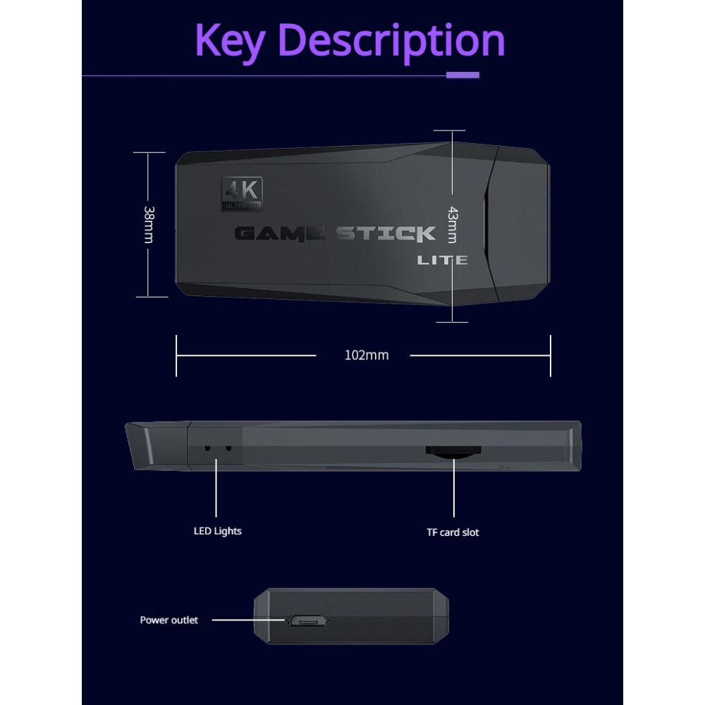 Console Portatile 4K per Gioch - Retro Gaming Hdmi Stick recensione e prezzo