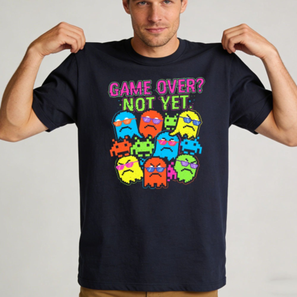 T-shirt in cotone casual con s - Retro Gaming Meme recensione e prezzo