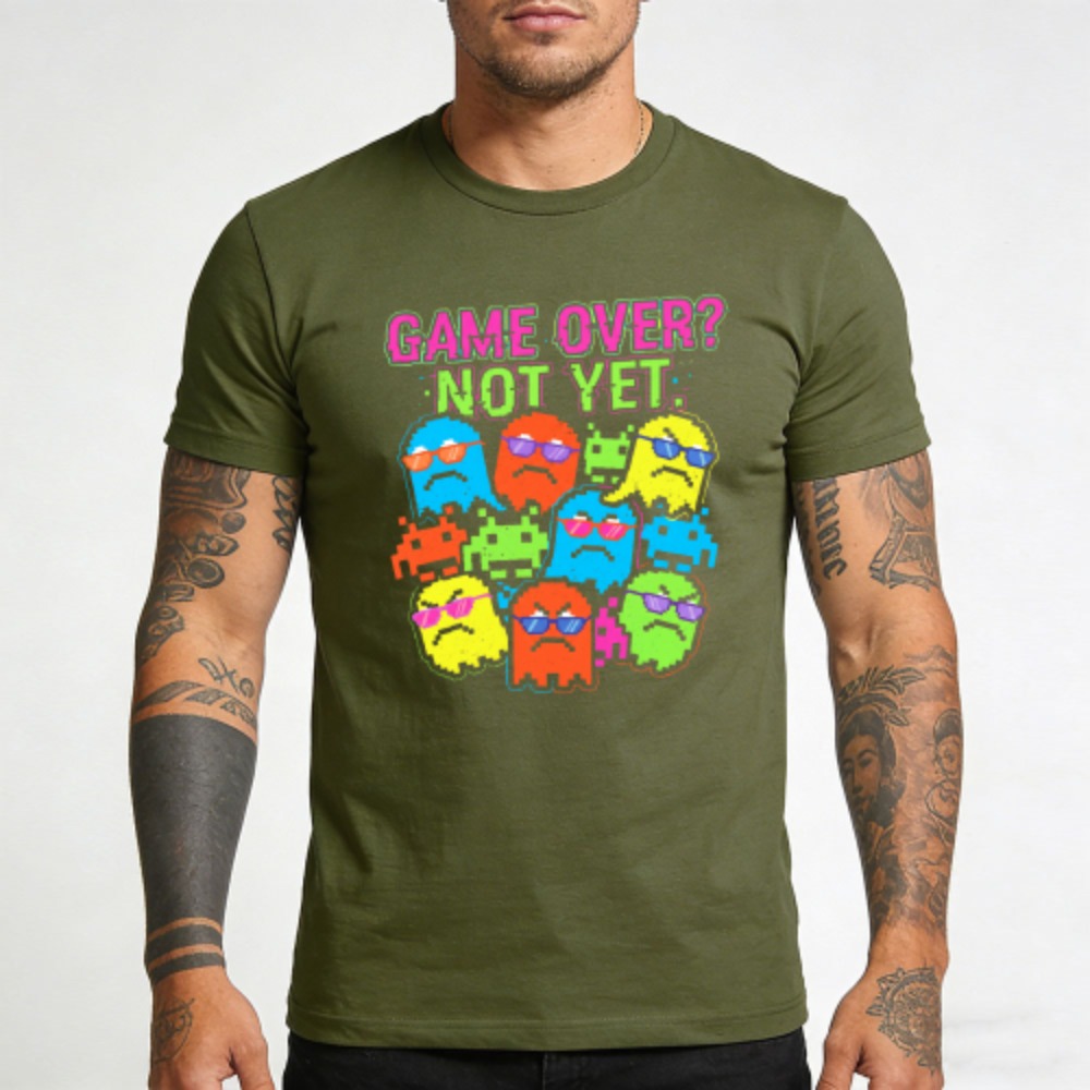 T-shirt in cotone casual con s - Retro Gaming Meme recensione e prezzo