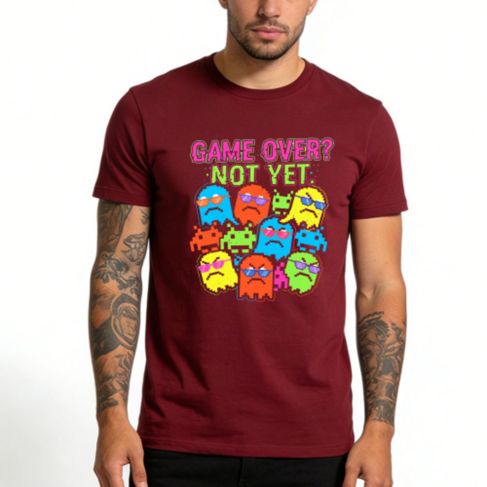 T-shirt in cotone casual con s - Retro Gaming Meme recensione e prezzo