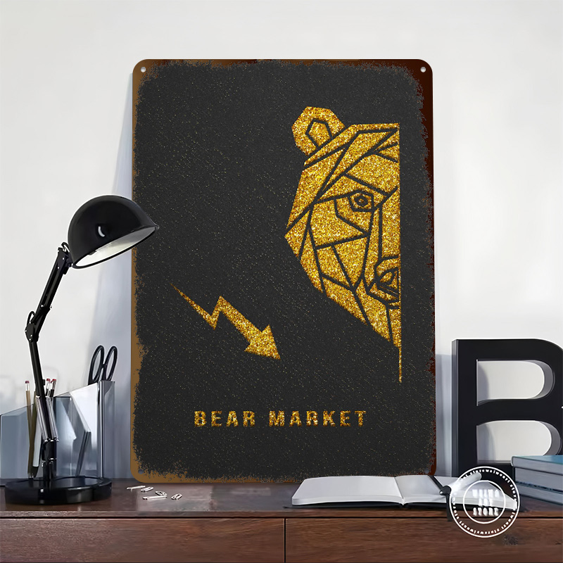 Poster Metallico Gold Bear Mar - Retro Gaming Market recensione e prezzo