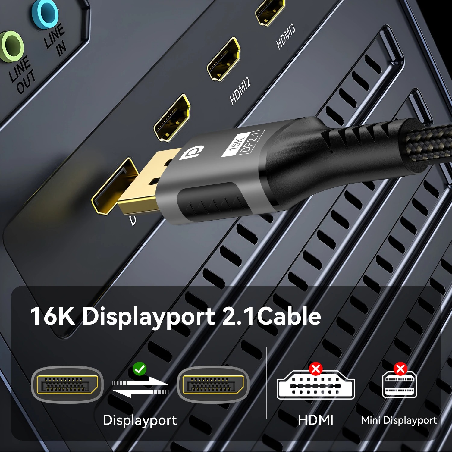 Cavo Displayport 16K DP 2.1 8K - Retro Gaming Projector recensione e prezzo